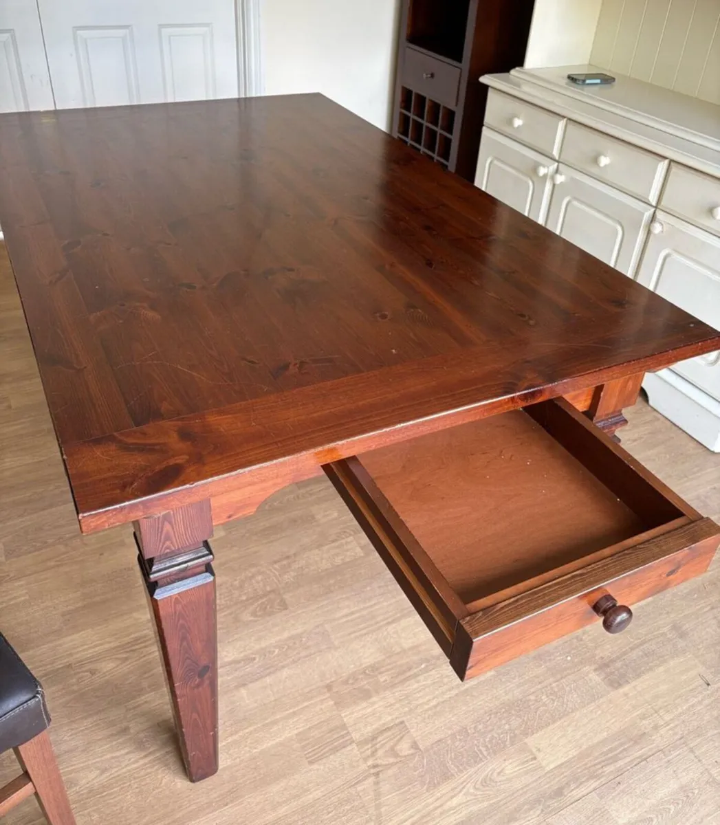 Gorgeous Solid 5Ft Wooden Kitchen Dining Table - Image 1