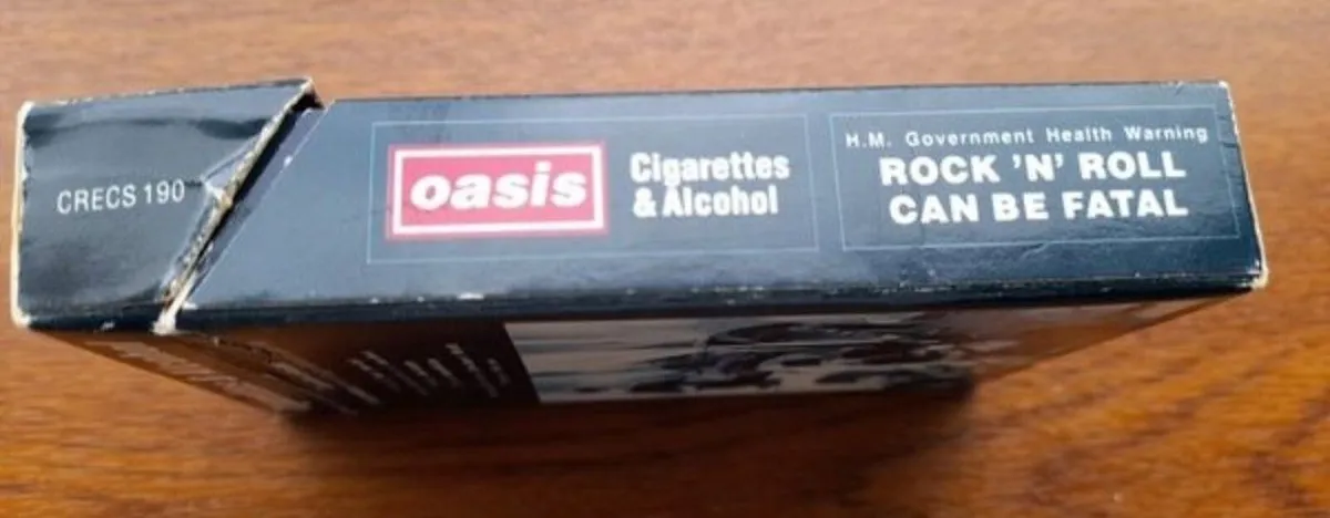 Oasis casette RARE Cig & Alc 1994 - Image 3