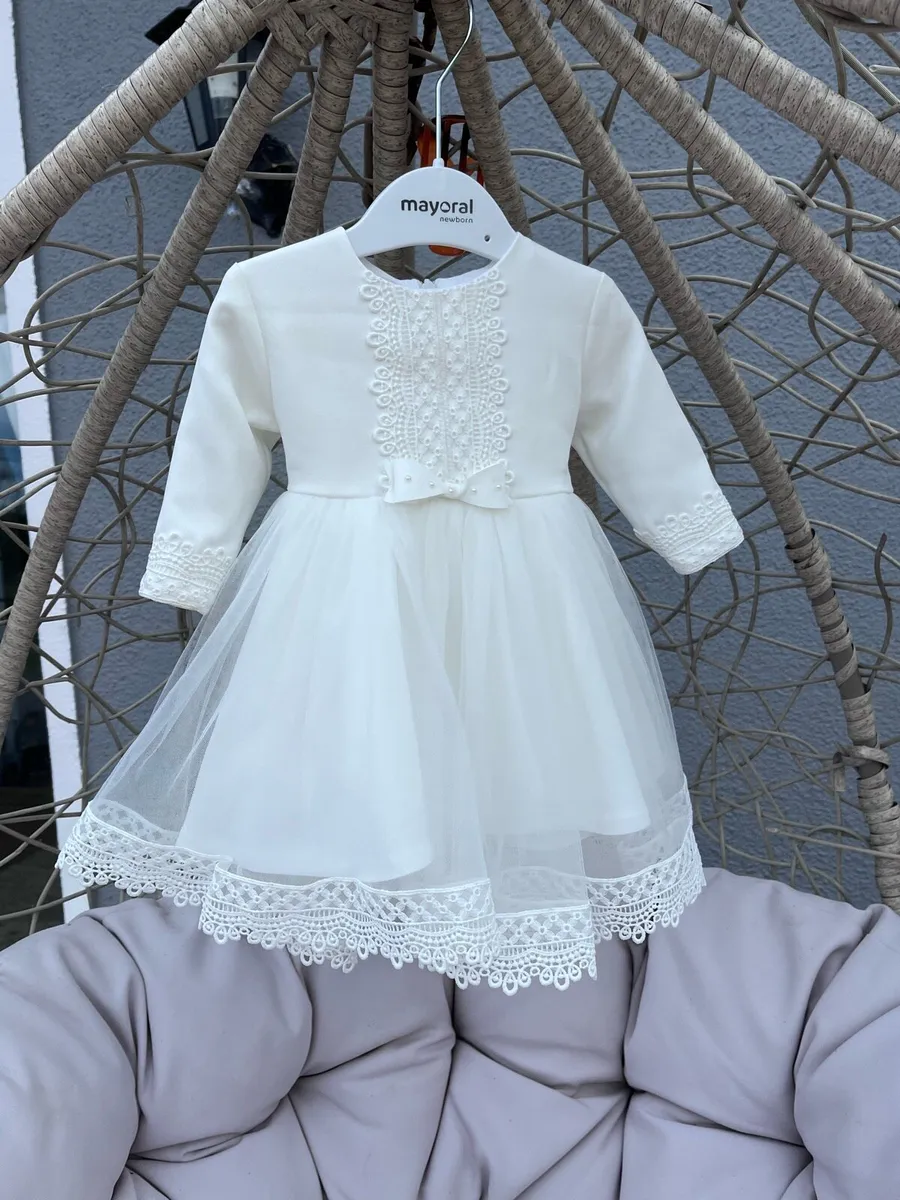 Ivory christening dress - Image 1