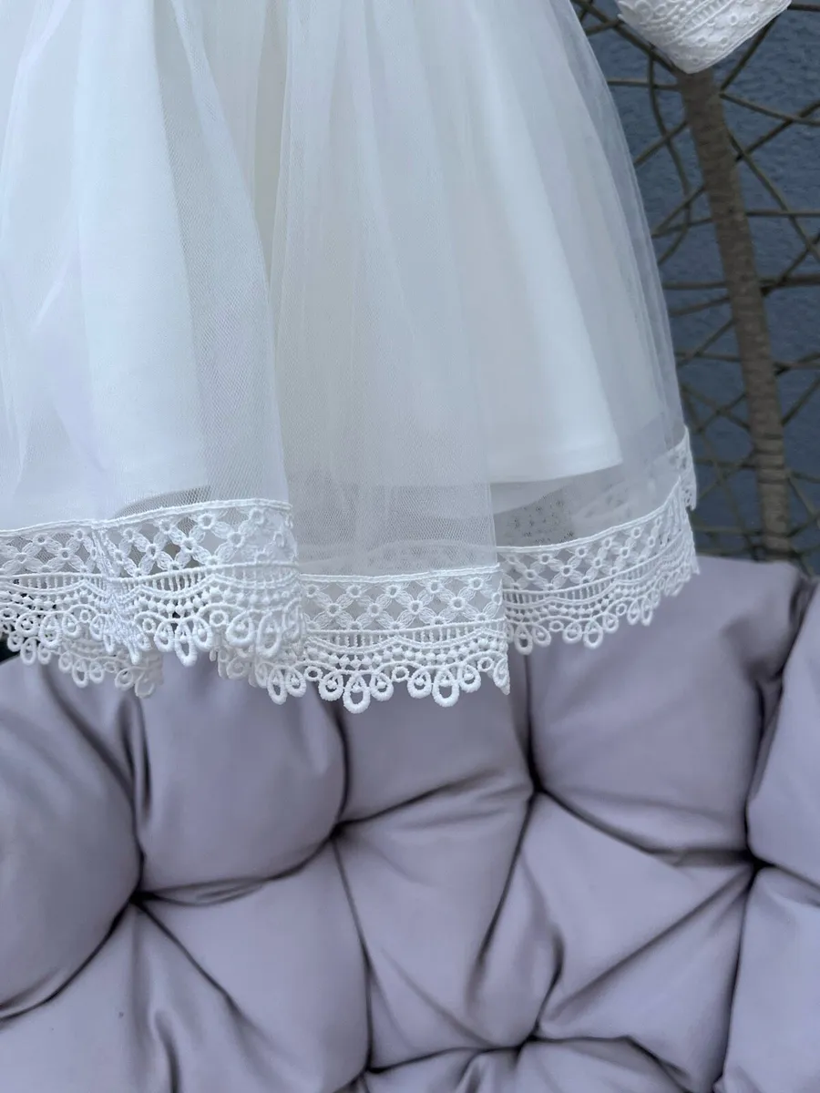 Ivory christening dress - Image 4