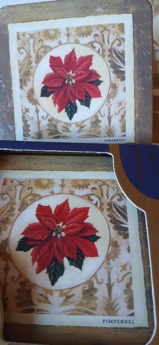 Set of Pimpernel Place mats & Coasters - Image 2