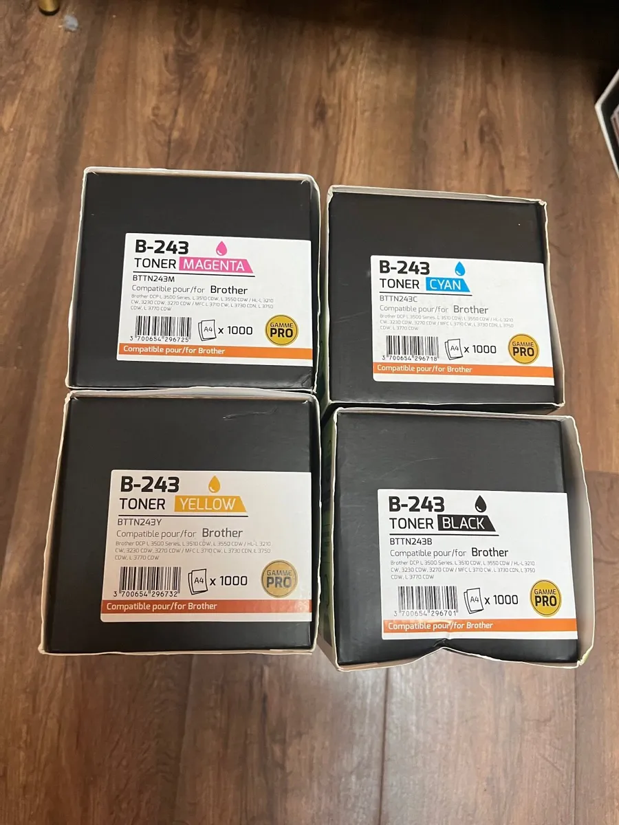Set of Compatible Brother TN-243  Colours Toners