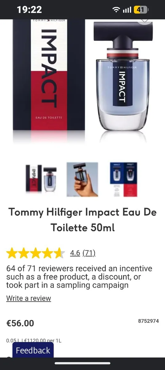 Brand New Genuine Tommy Hilfiger eau  de toilette - Image 4