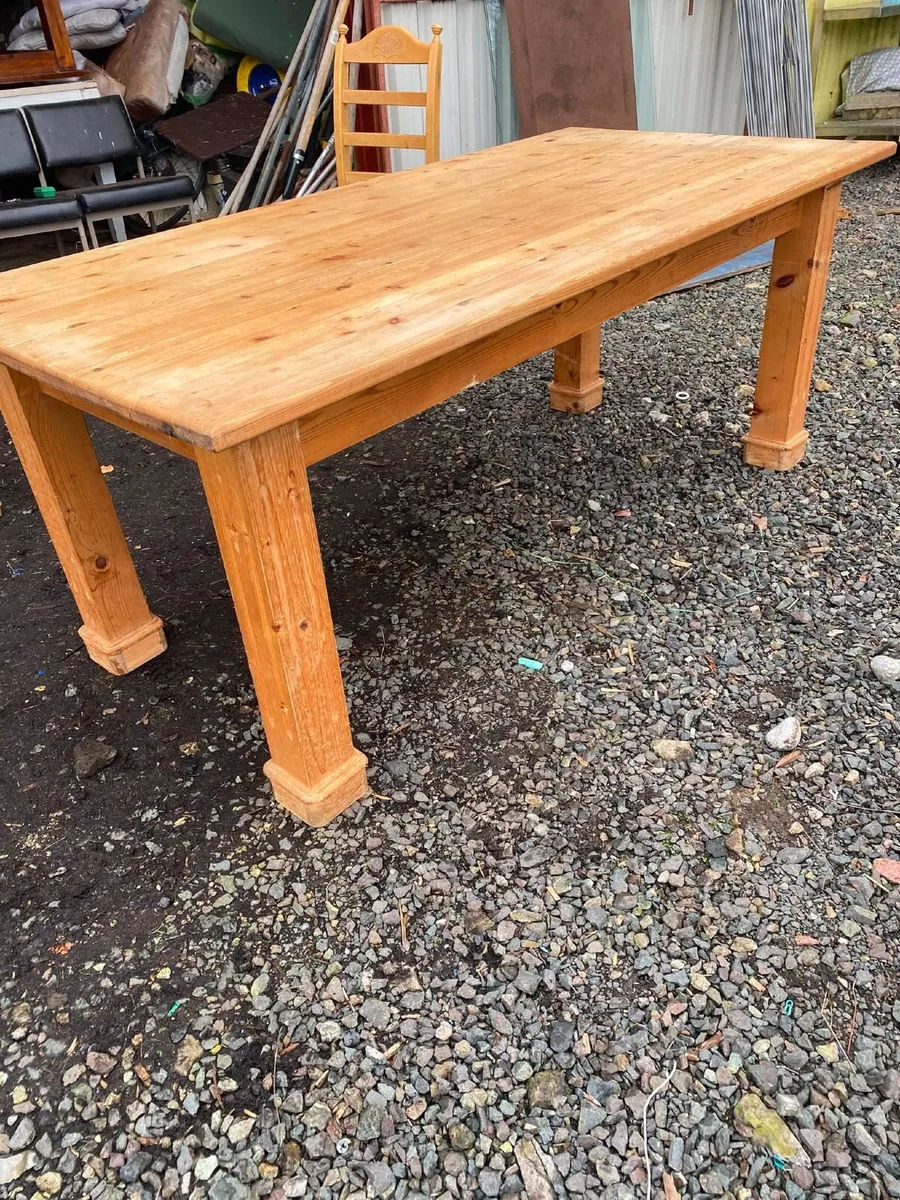 Rustic kitchen table - Image 2