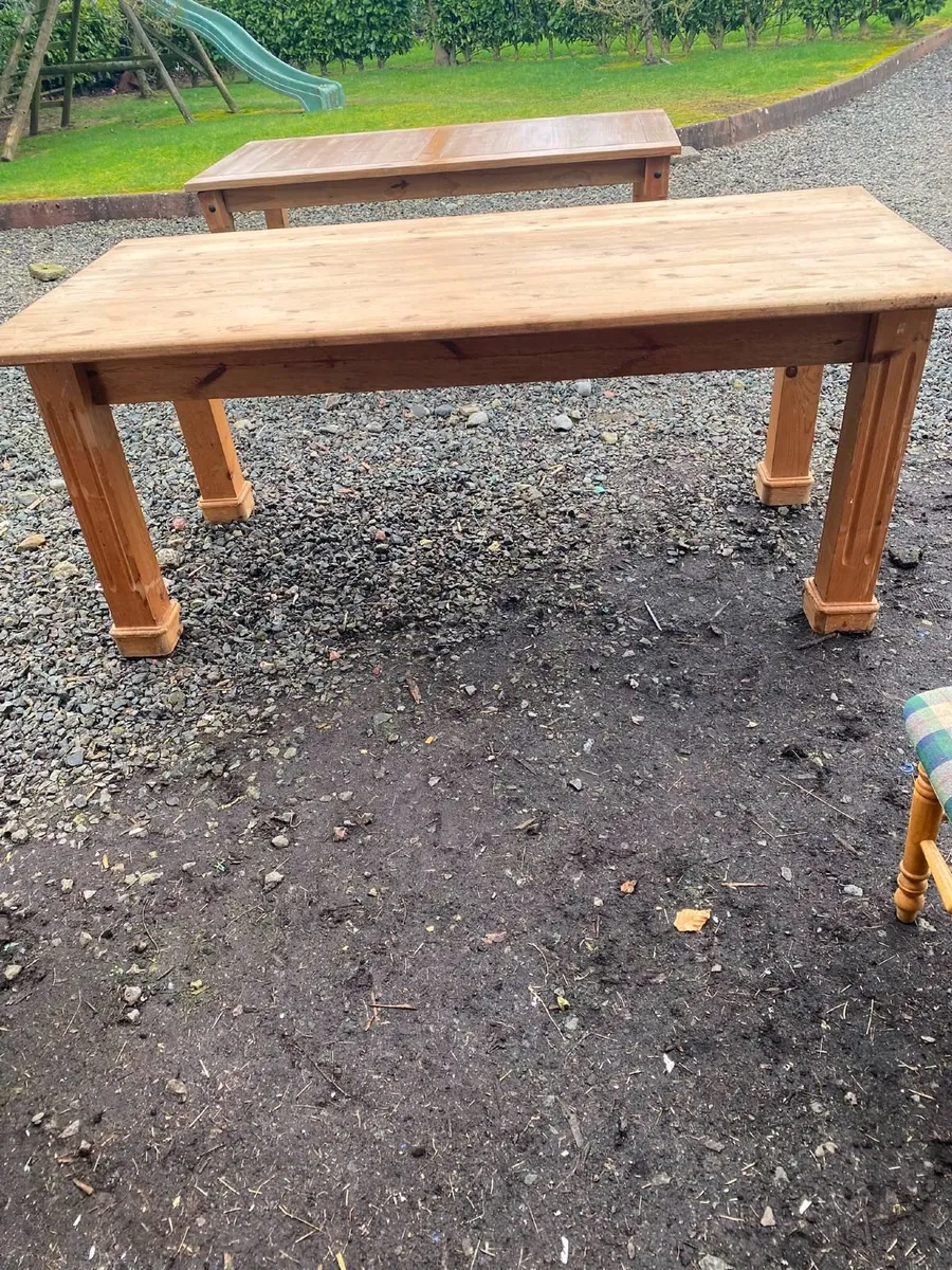 Rustic kitchen table - Image 1