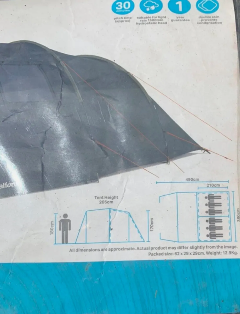 6 man tent - Image 2
