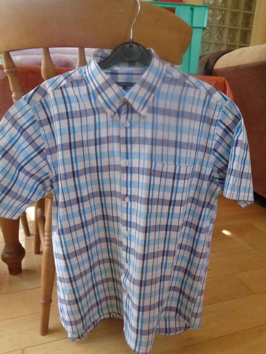 Mens Short Sleeved Cotton Shirt for Sale - Image 3