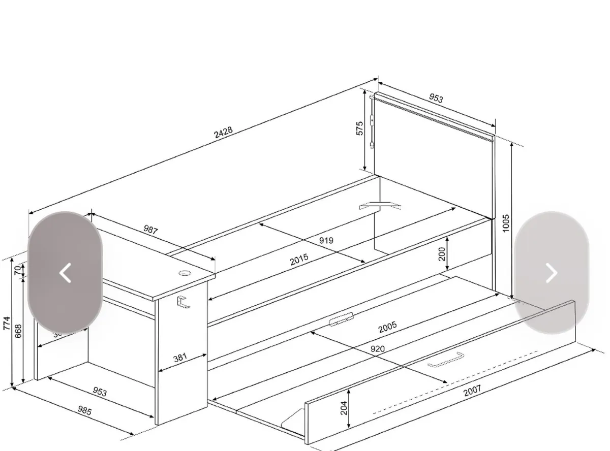Gamer trundle bed - Image 3