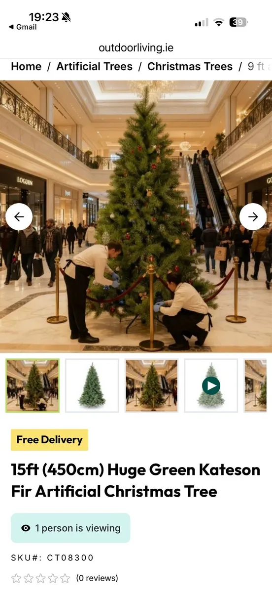 Christmas tree 15ft - Image 1