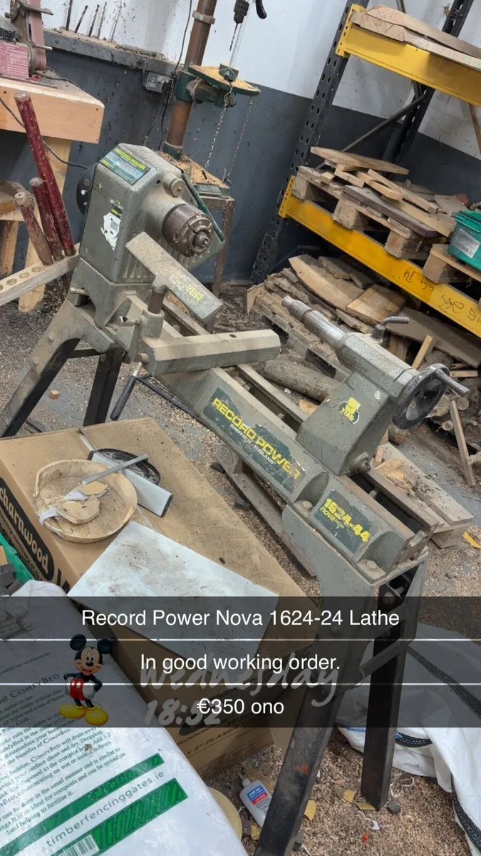 Record Power Nova 1624-24 Lathe - Image 1