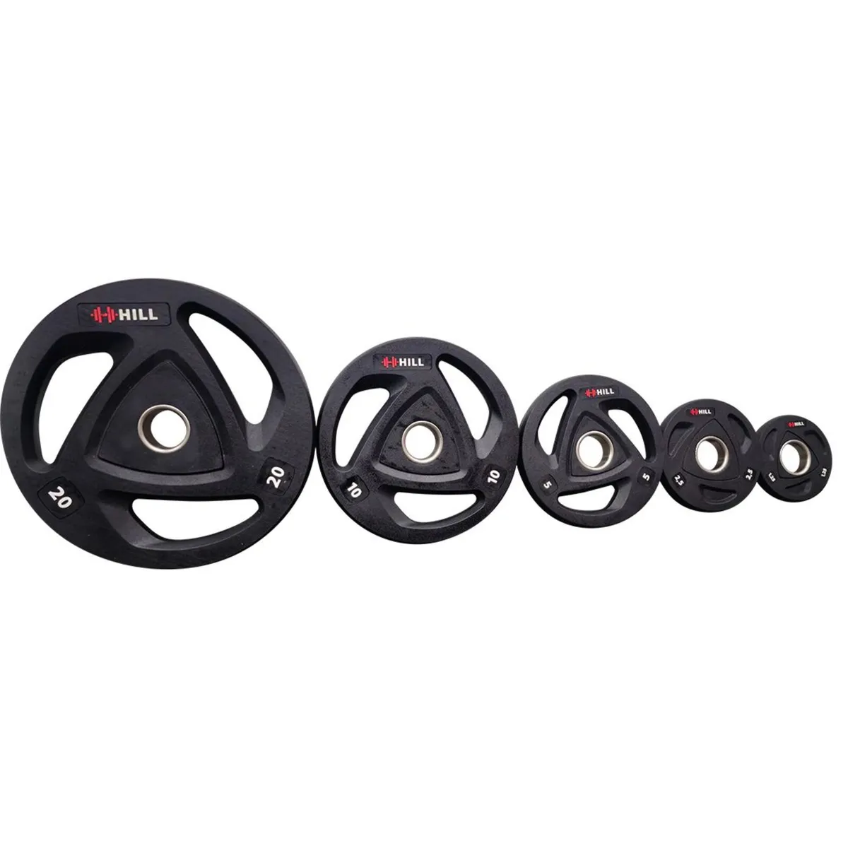 1" Rubber Coated Plates (Pairs) - Weights Gym - Image 1