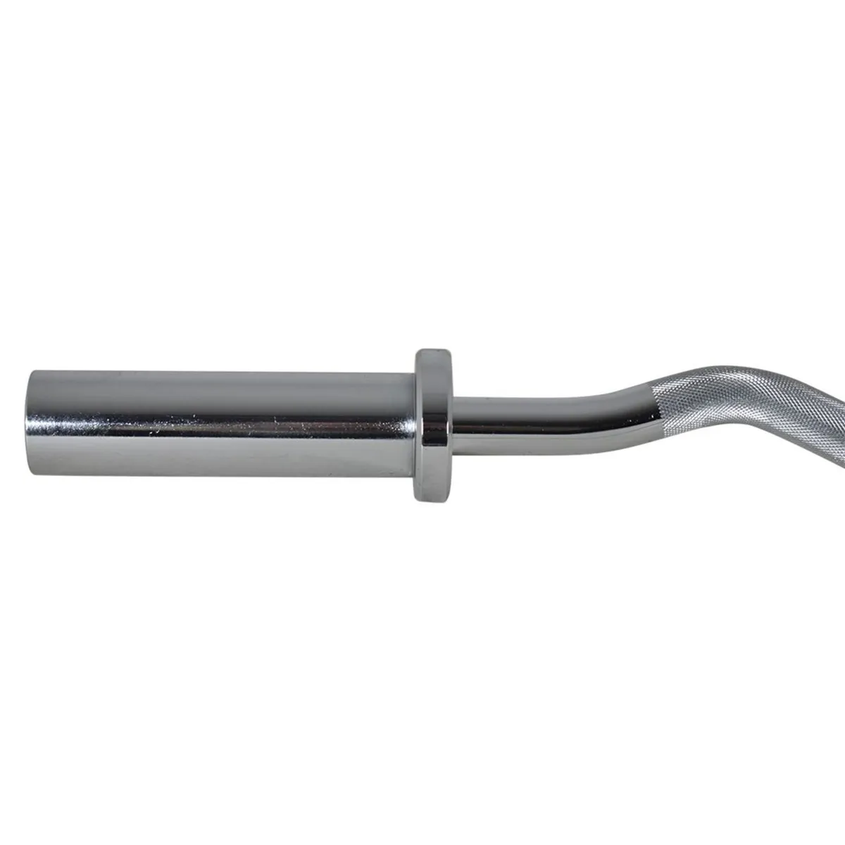 4 Foot Olympic EZ Curl Barbell with Spring Collars - Image 2