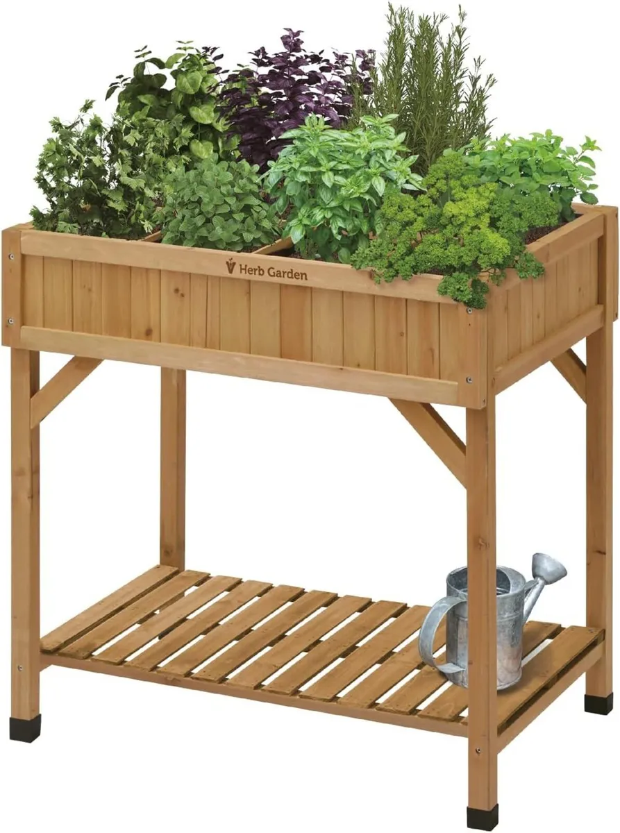 8 Pocket Herb Planter Natural 78x58x80CM - Image 1