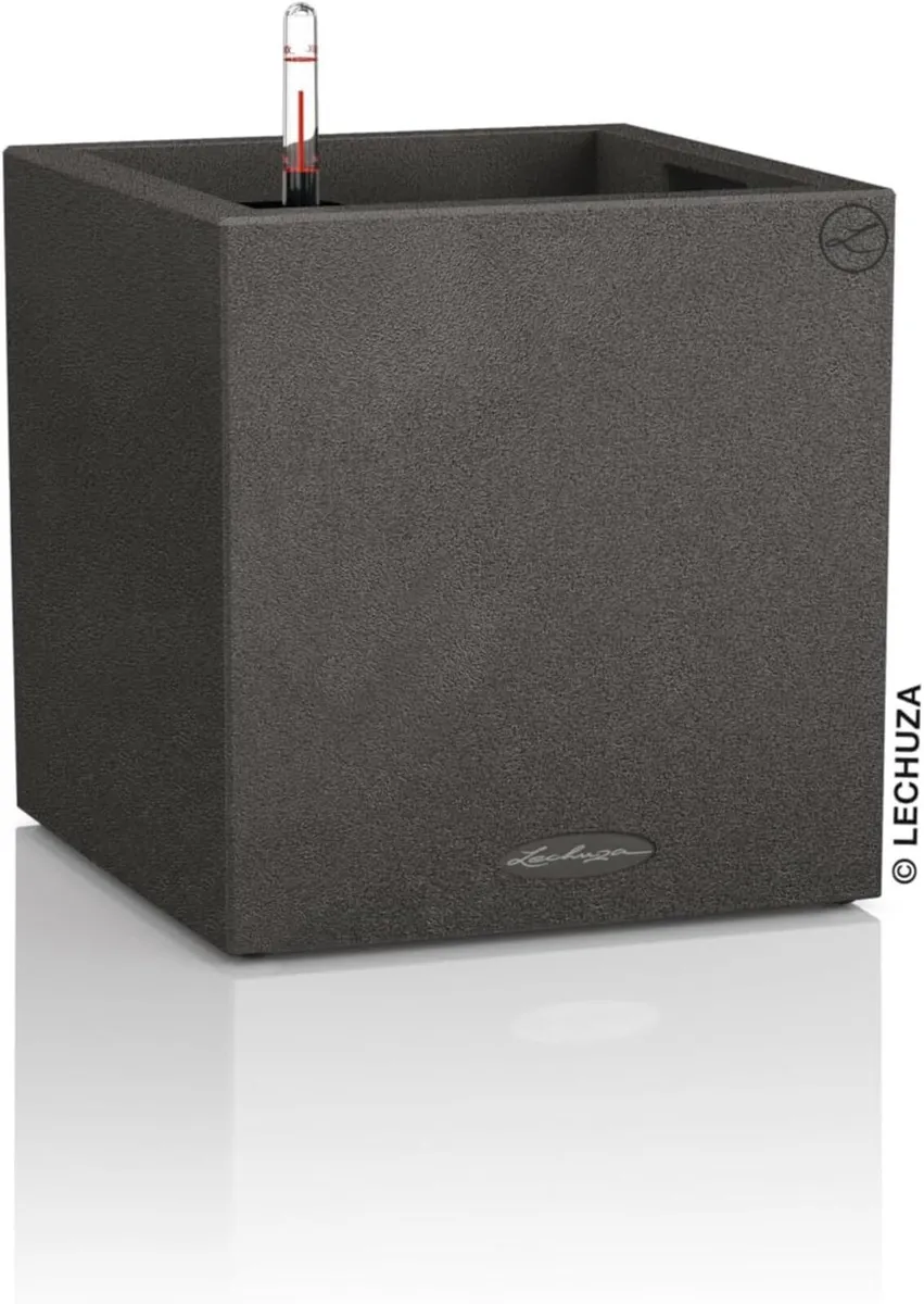 Self Watering Plant Pot Canto Stone 40 Low (1 - Image 1