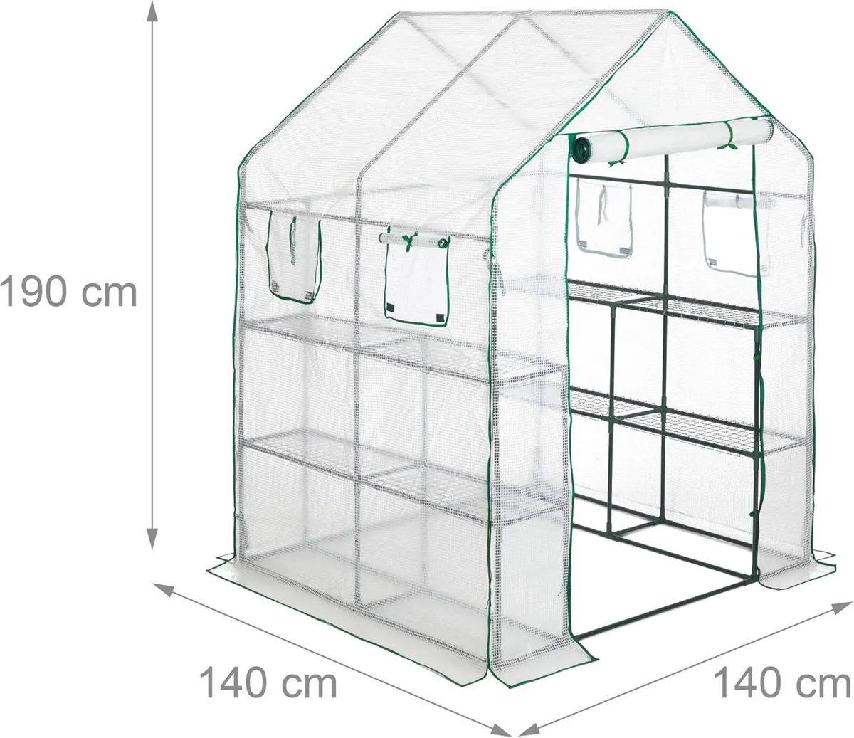 Walk-In Greenhouse 4 Window Bench Stool Display - Image 4