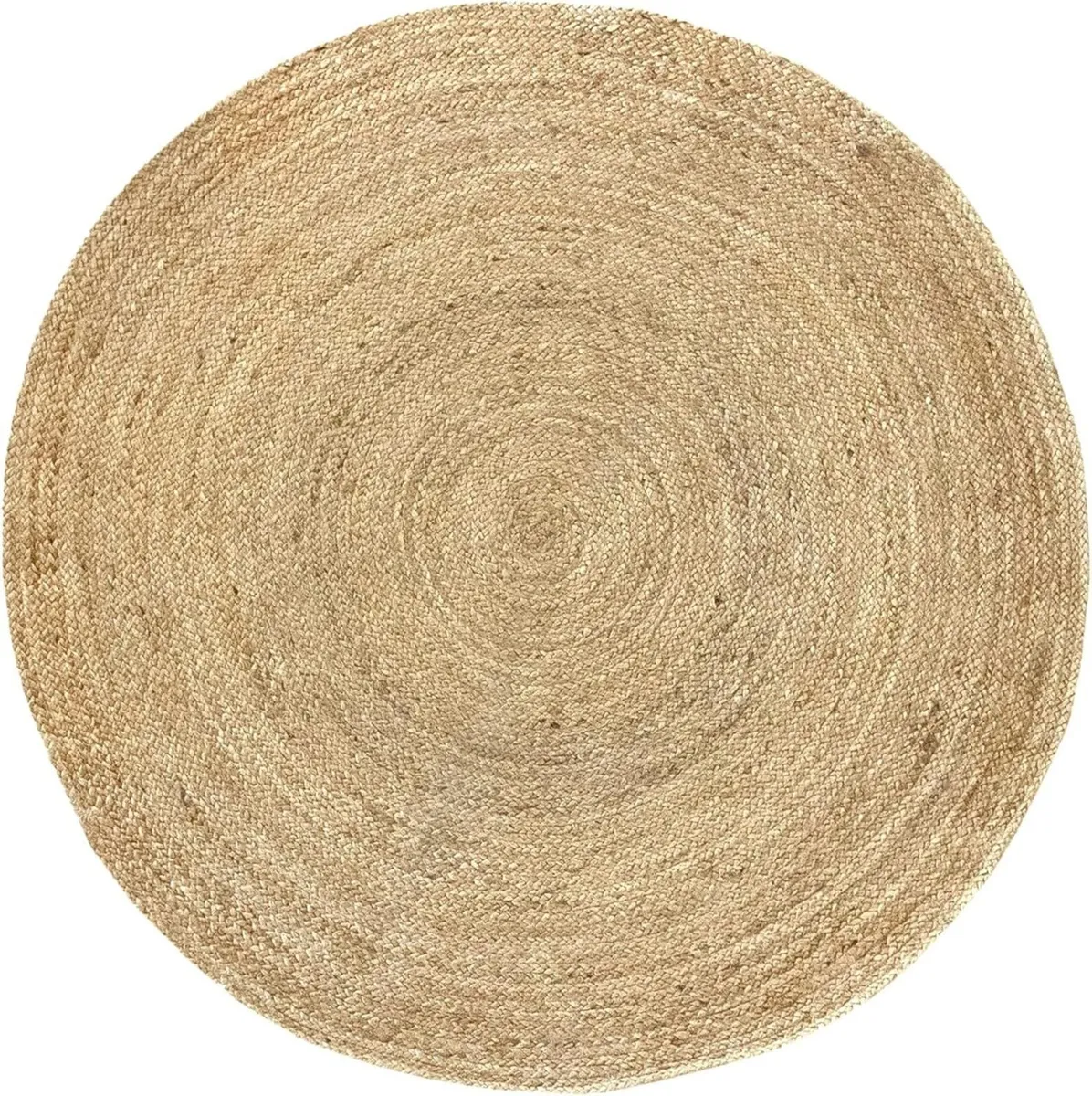 Rug Jute Round Alhambra Natural Colour Area - Image 1