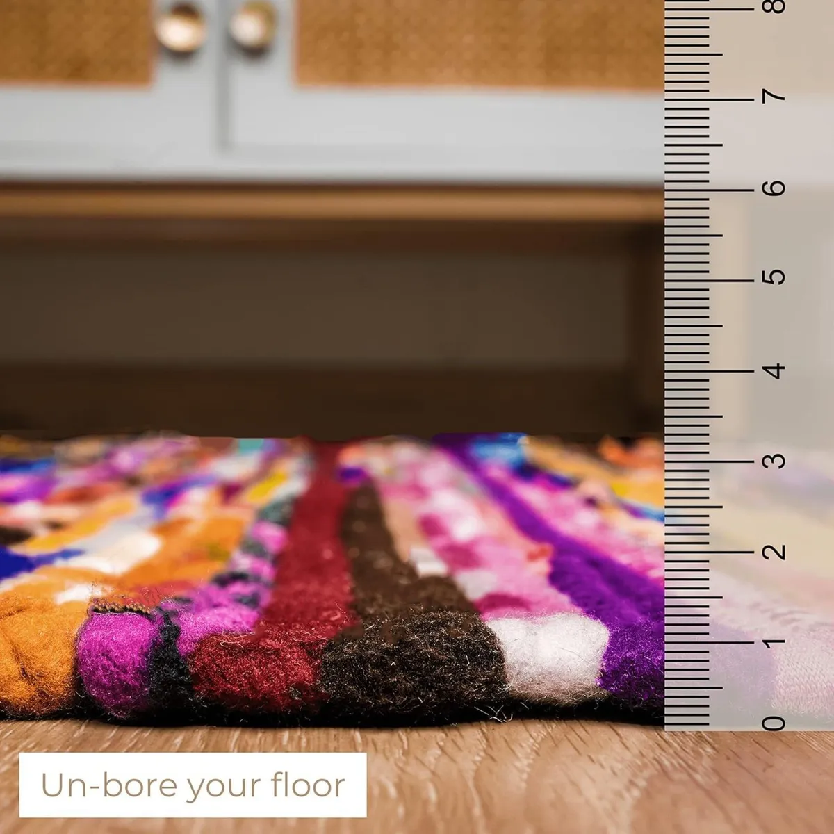Polar Chindi Area Rug Reversible Recycled - Image 2