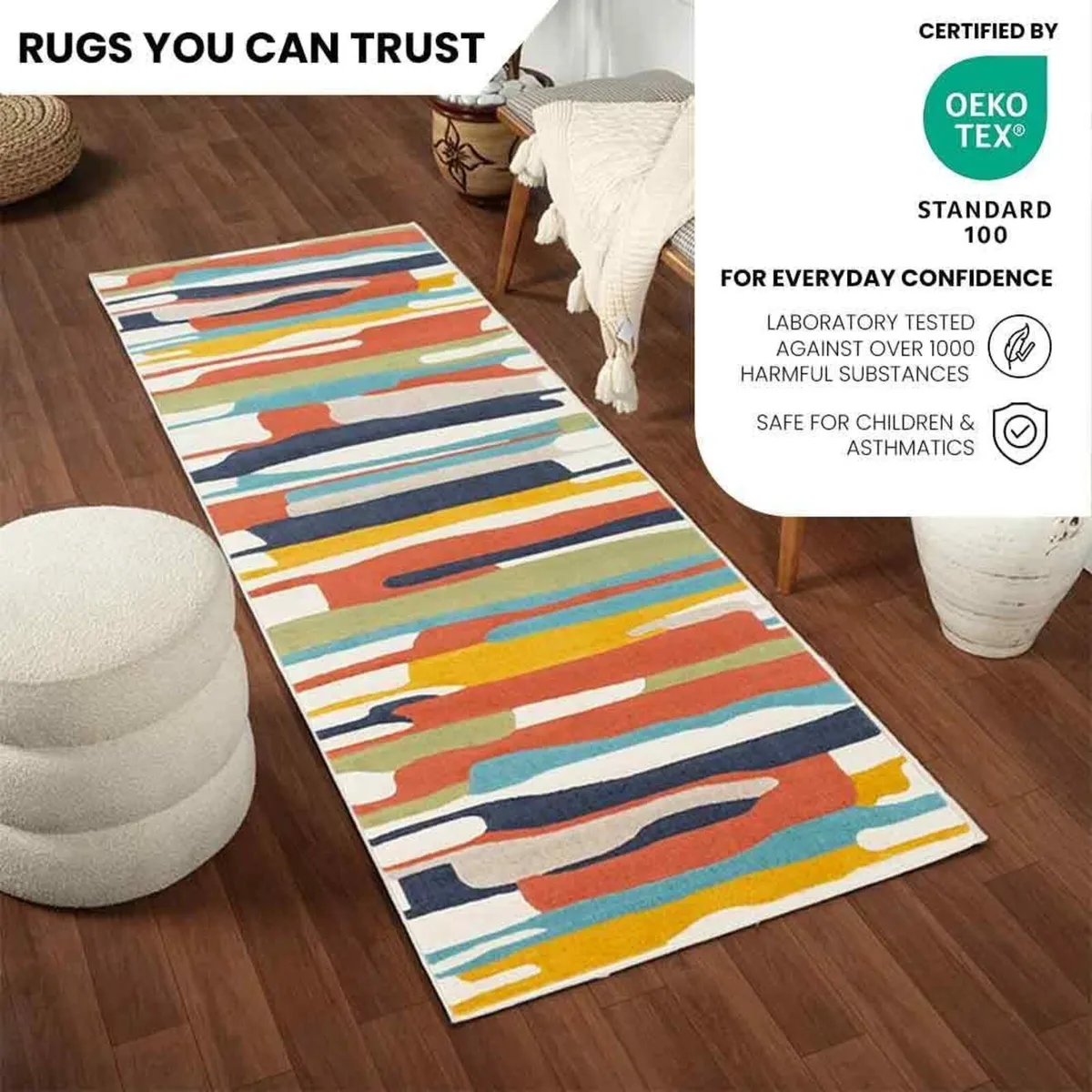 Geometric Rug Scandi Area Rugs Living Room - Image 4