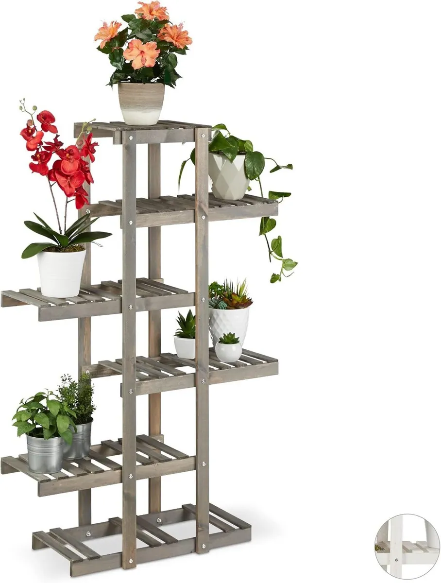 Wooden Flower Rack 5-Tier Plant Stand - Image 1