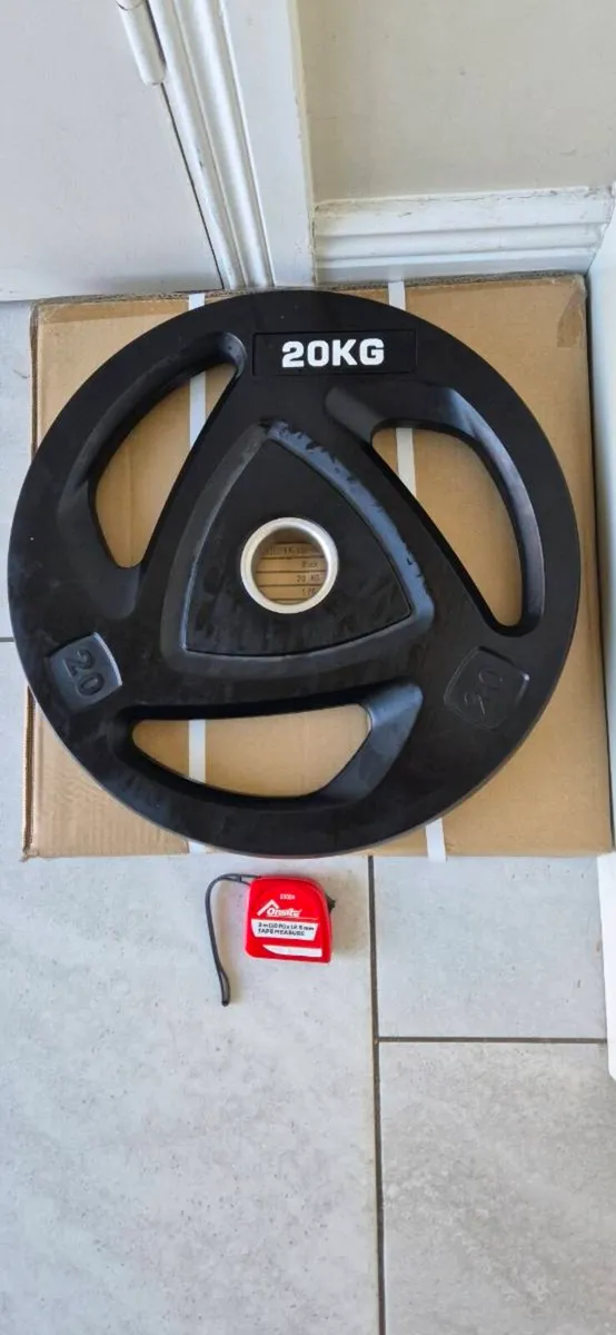 2x20 kilo olympic trigrip weight plates(brand new - Image 2