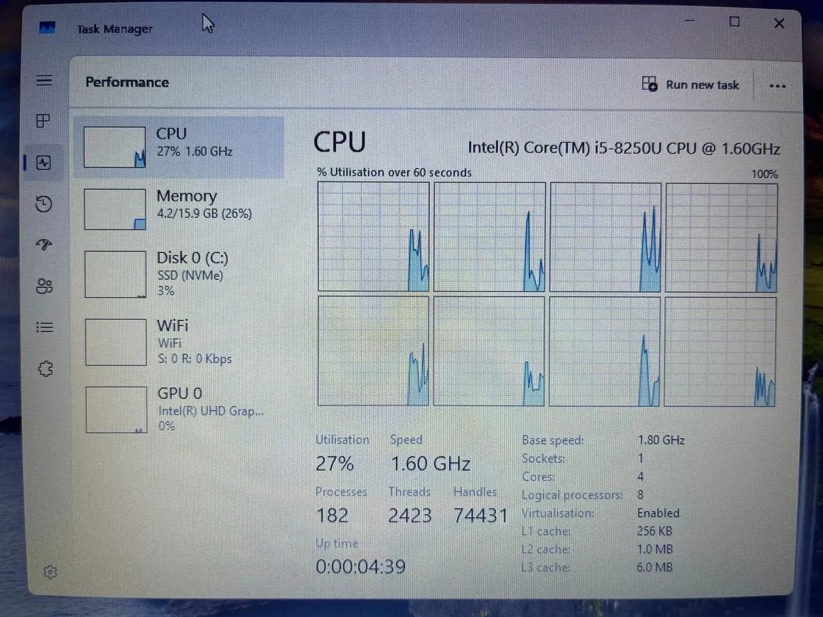 Toshiba Dynabook Protégé-8Gen i5-16GB-256GB SSD - Image 4