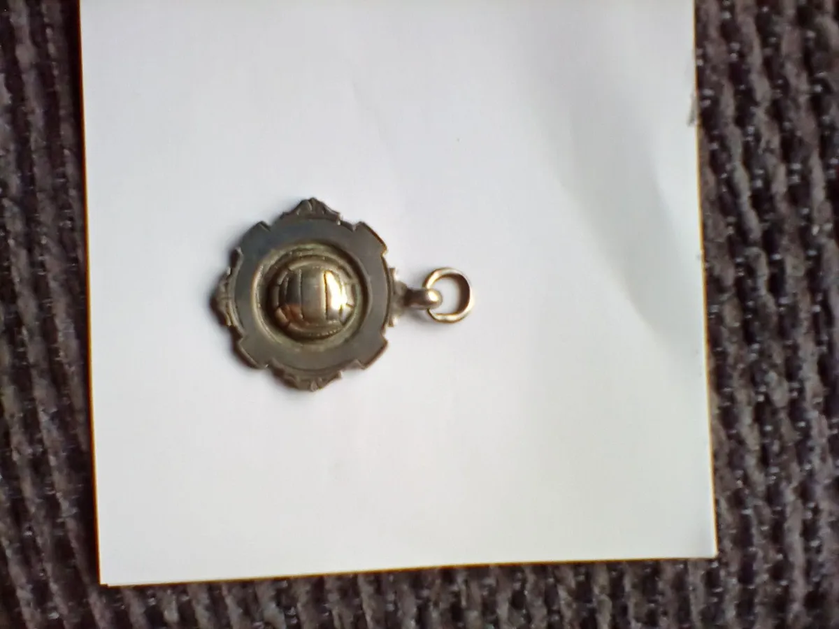 Vintage football silver medal 1937 - Image 2