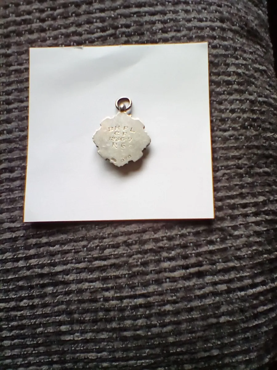 Vintage football silver medal 1937 - Image 4