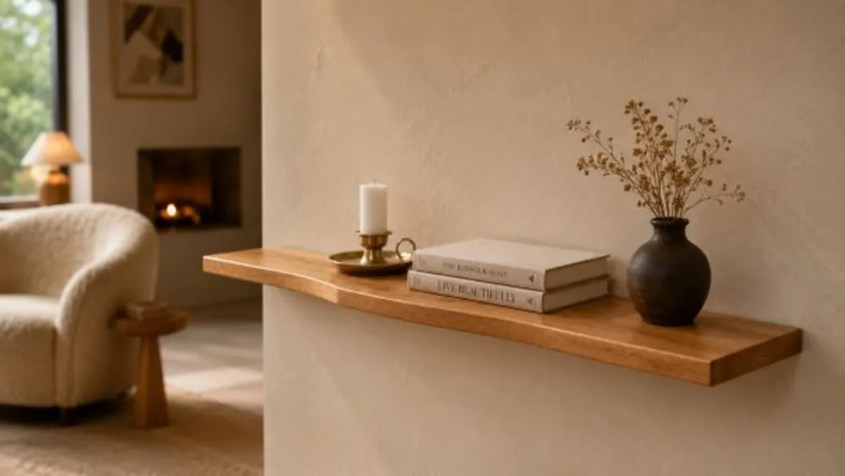 Live Edge Oak Floating Shelf | Made to Measure - Image 2