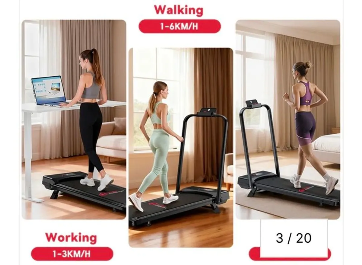 Foldable walking pad / treadmill (up to 10km/h) - Image 4