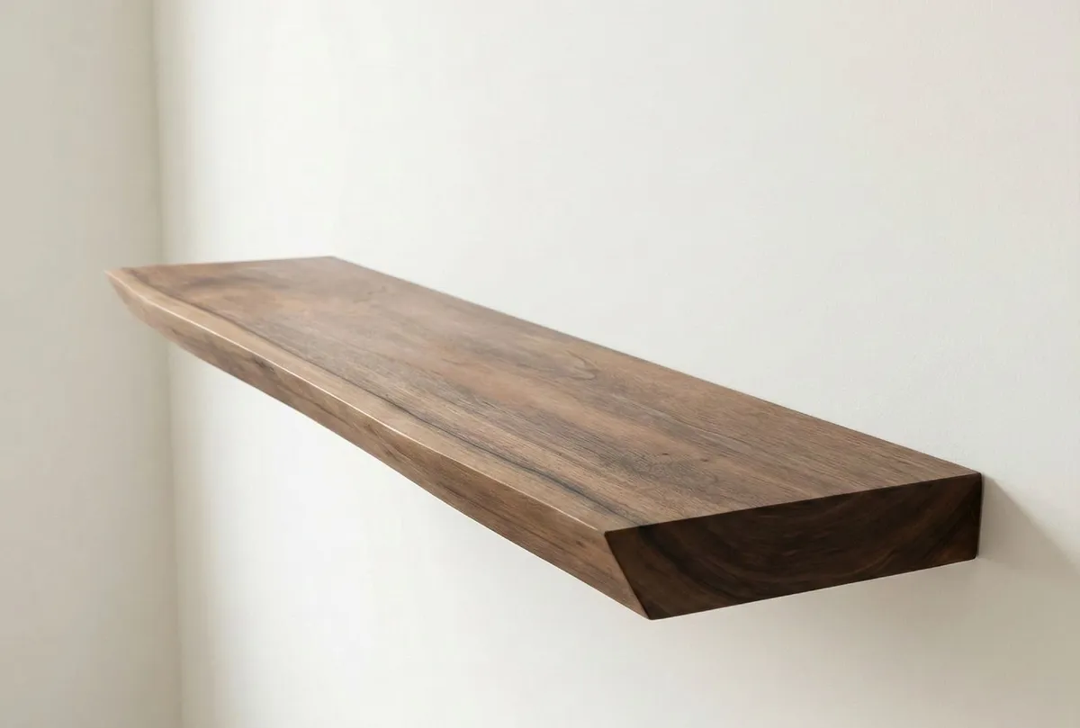 Live Edge Walnut Floating Shelf | Made to Measure - Image 1