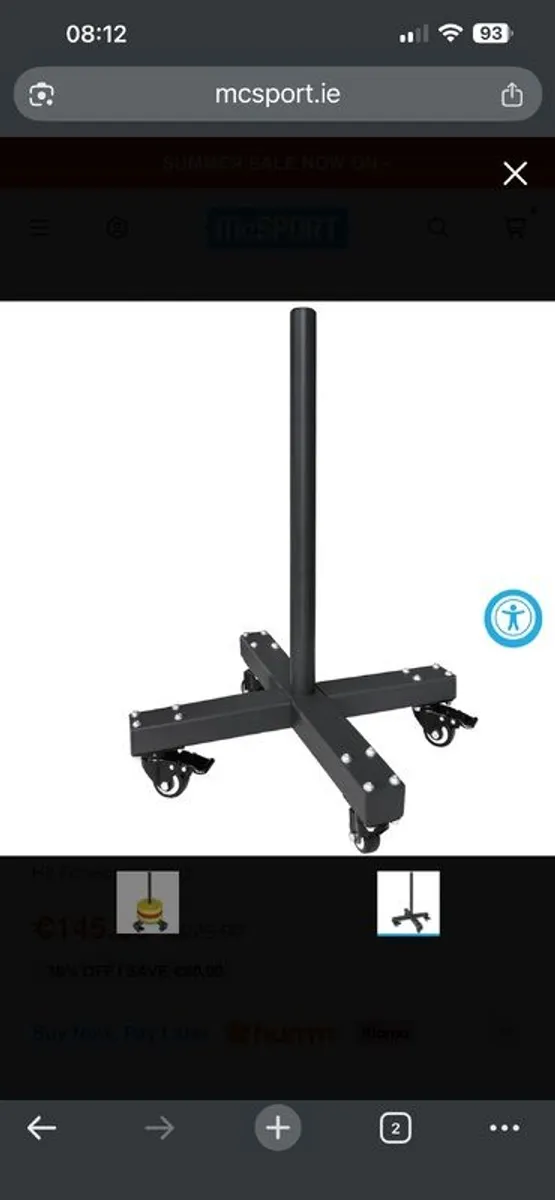 Olympic Bumper Plates 100kg Set and Storage Trolley - Image 3