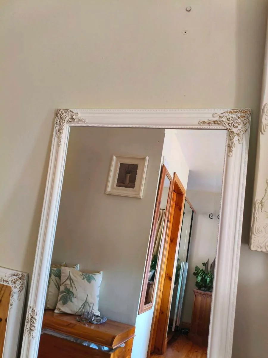 Lovely white gold mirror, New - Image 2