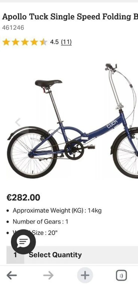 Apollo Tuck folding Bike - Image 1