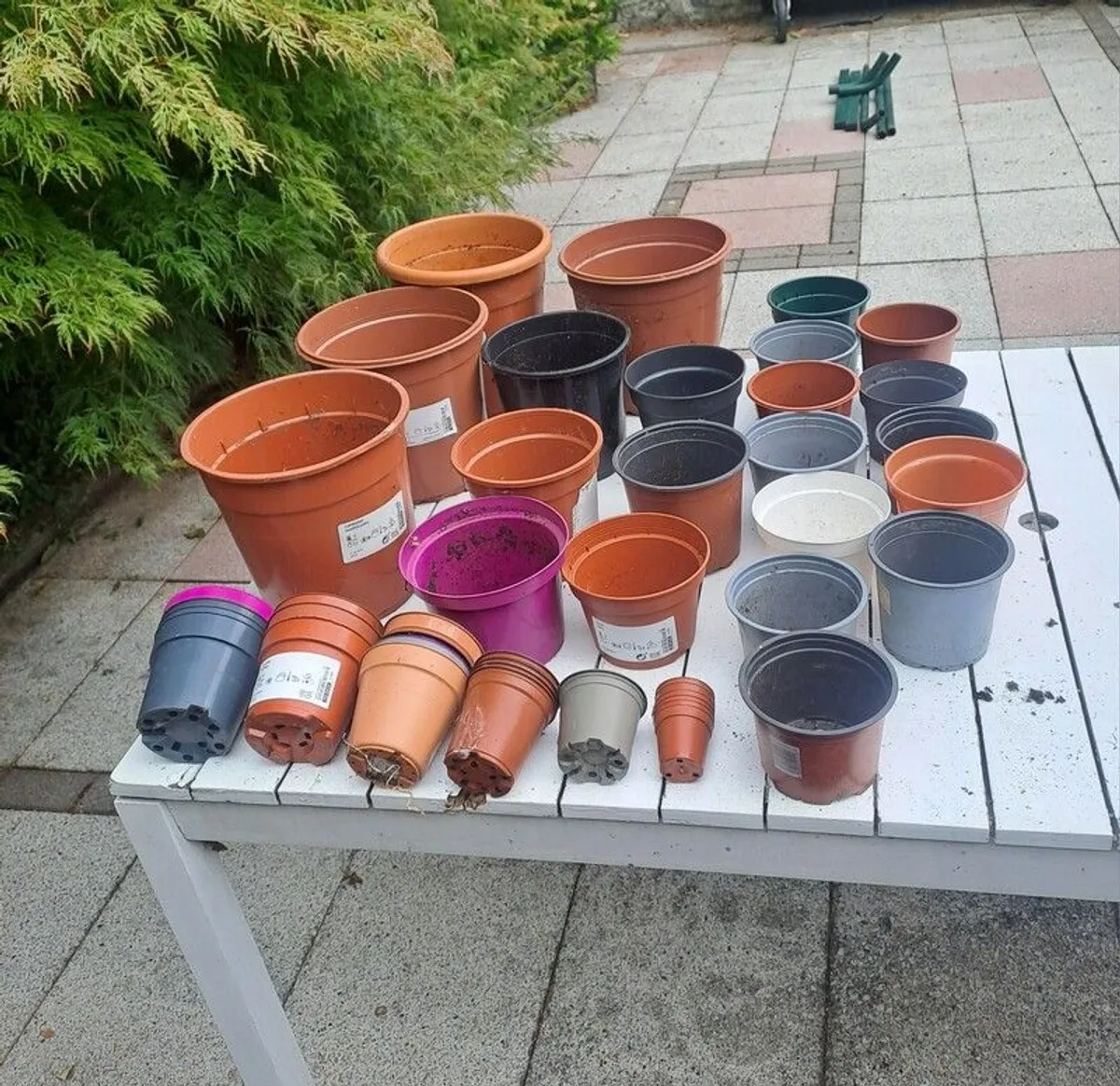 47 Plastic Plant Pots - all shapes and sizes - Image 1