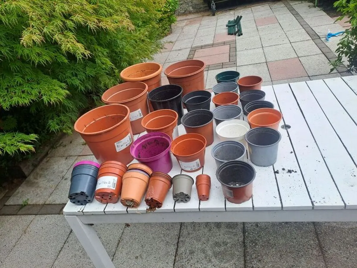 47 Plastic Plant Pots - all shapes and sizes - Image 3