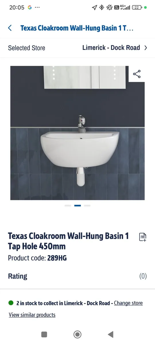 Wall Hung Basin - Image 2