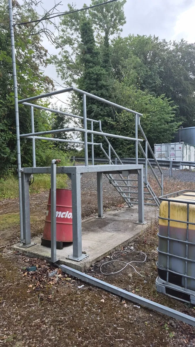 Stairs Galvanized Rostrum/Platform - Image 1