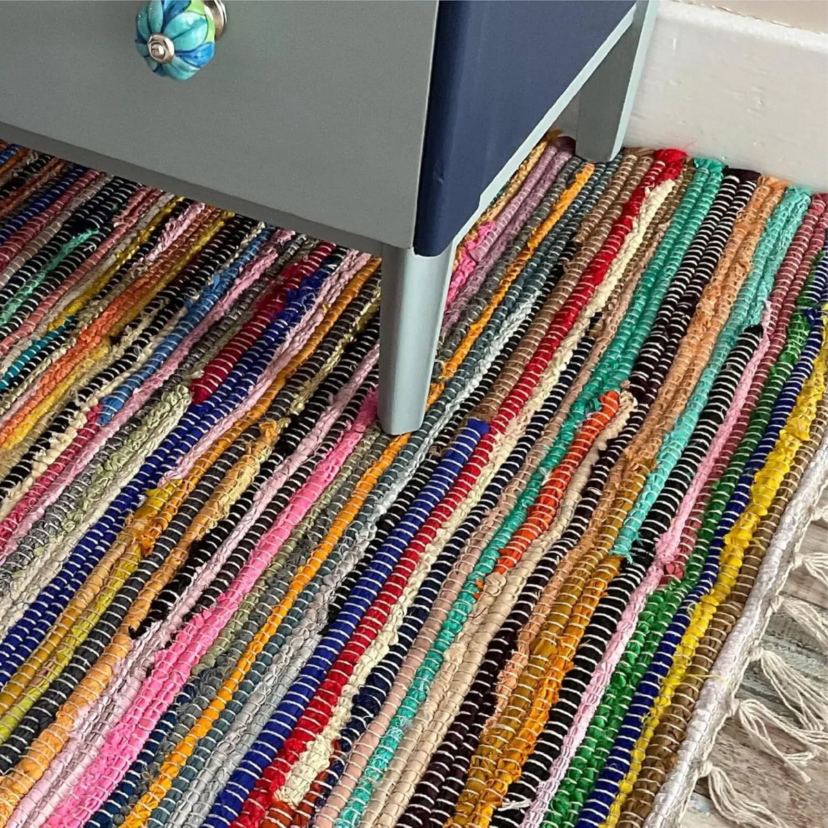 Shanti Multi Coloured Rug Hand Woven - Image 2