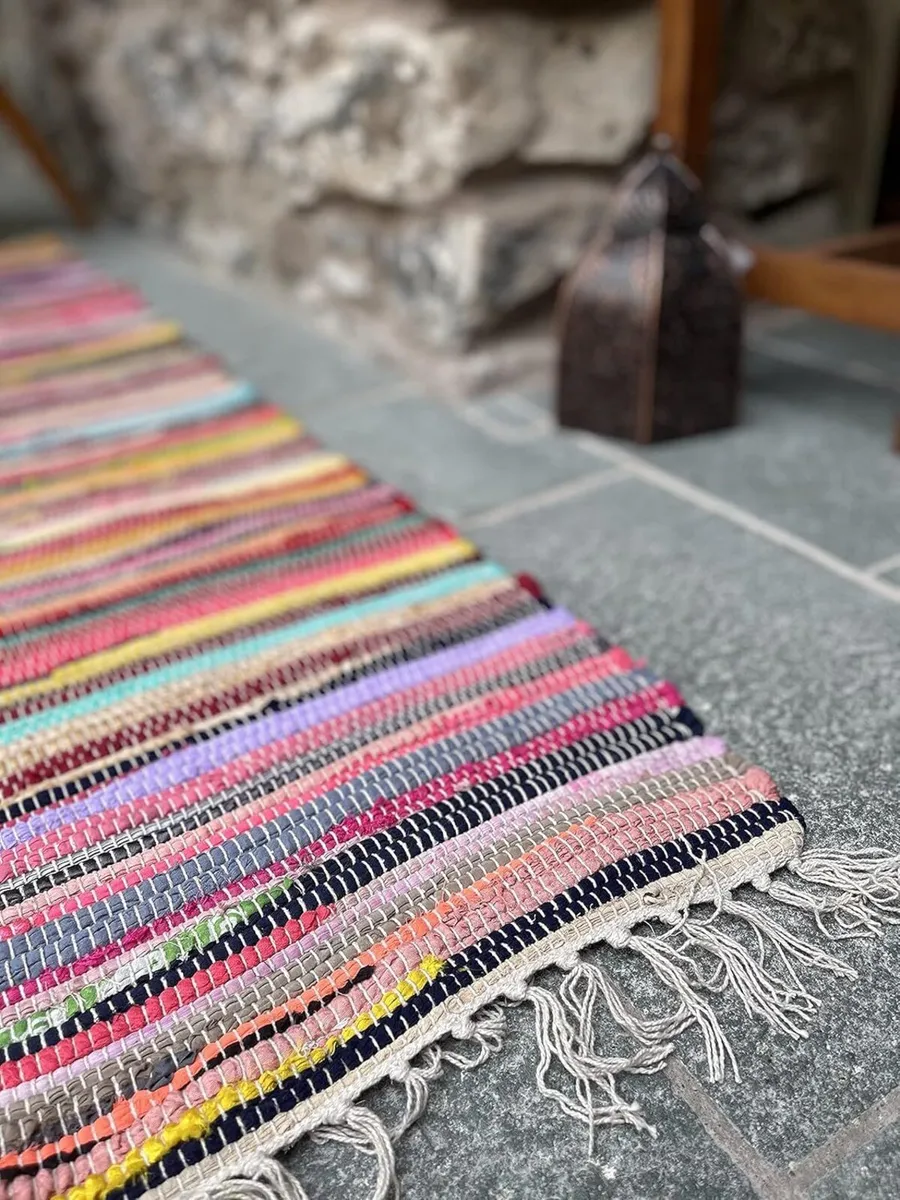 Shanti Multi Coloured Rug Hand Woven - Image 4