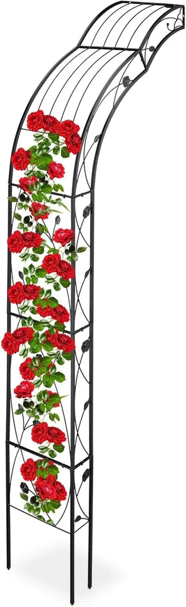 Round Plant Support Wall-Mounted Garden Arch - Image 1