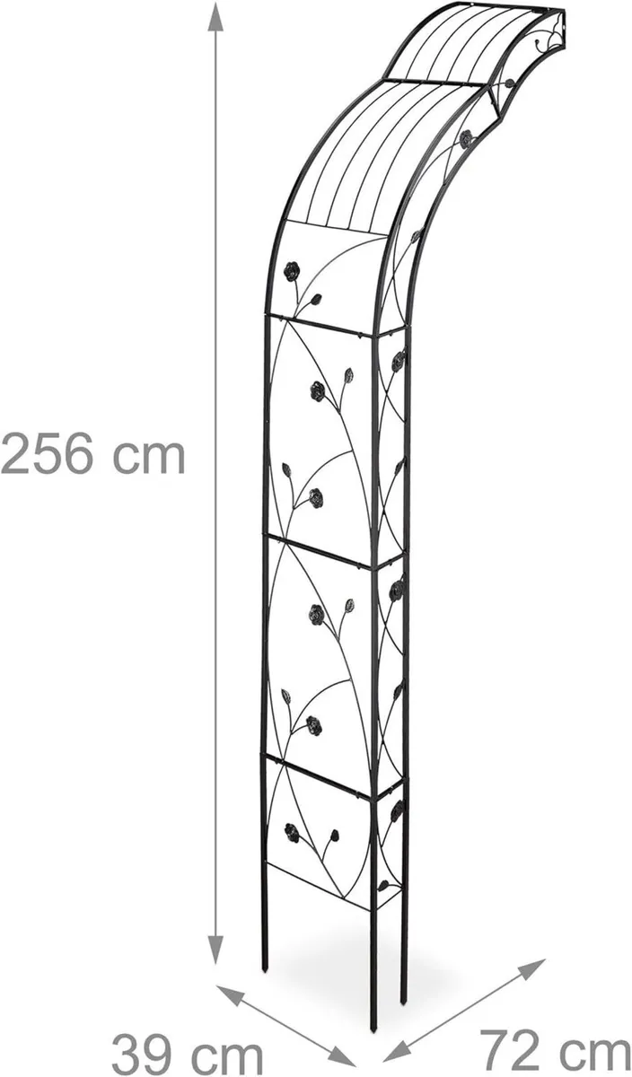 Round Plant Support Wall-Mounted Garden Arch - Image 4