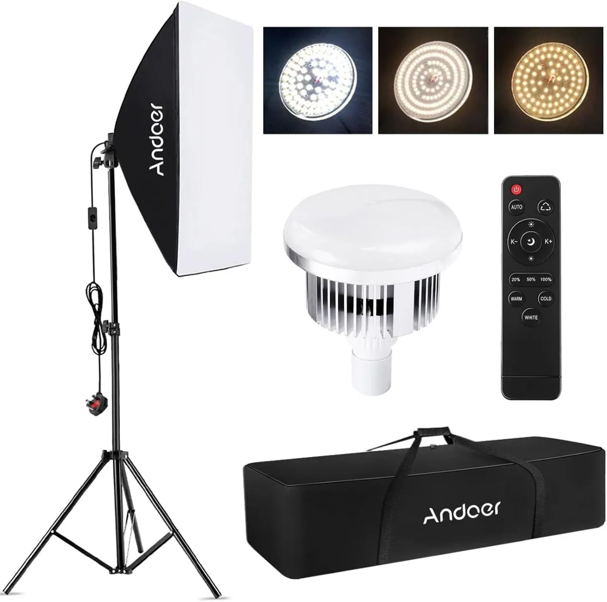 Softbox Lighting Kit 2800K-5700K 85W Bi-Colour - Image 1