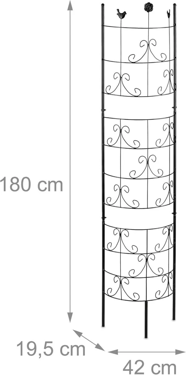 Metal Trellis Climbing Plants Growing Frame 180CM - Image 4