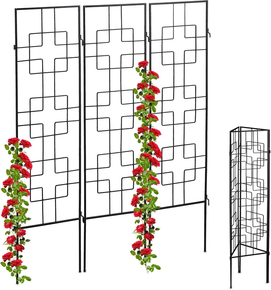 Metal Trellis Push in Support for Climbing Plants - Image 1