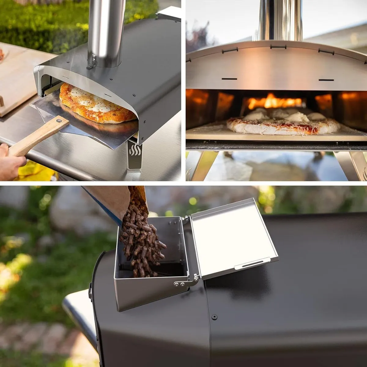 Outdoor Pellet Wood Fired Pizza Oven for Garden - Image 3
