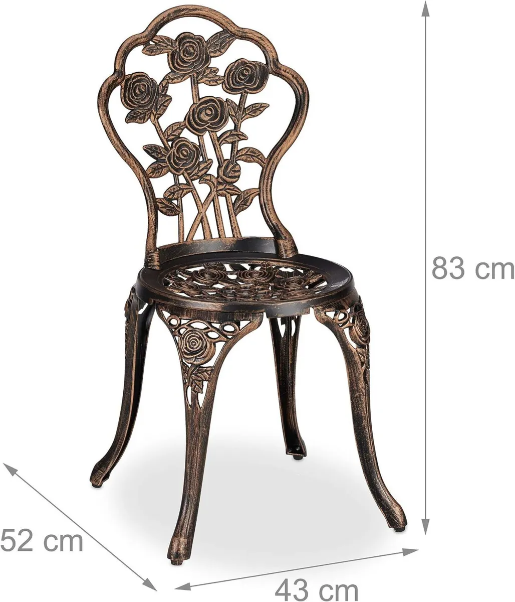 Garden Furniture Set 3 Pieces Round Table 2 - Image 4
