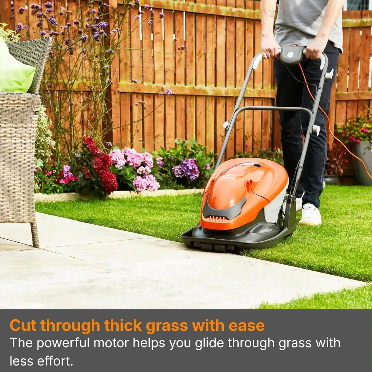 330V Hover Collect Corded Electric Lawnmower 1900W - Image 3