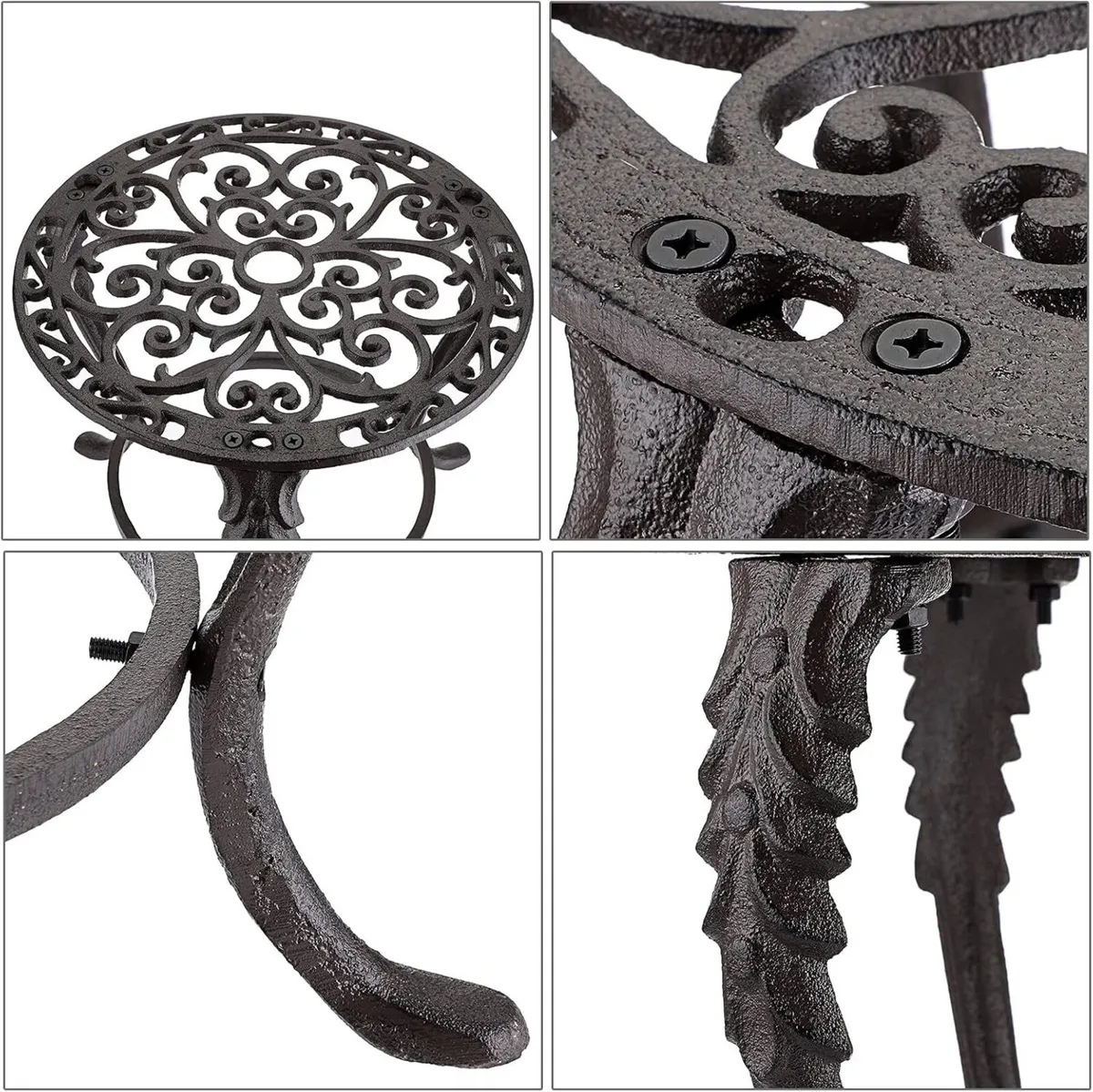 Heavy Duty Cast Iron Plant Stand Rust Proof - Image 4