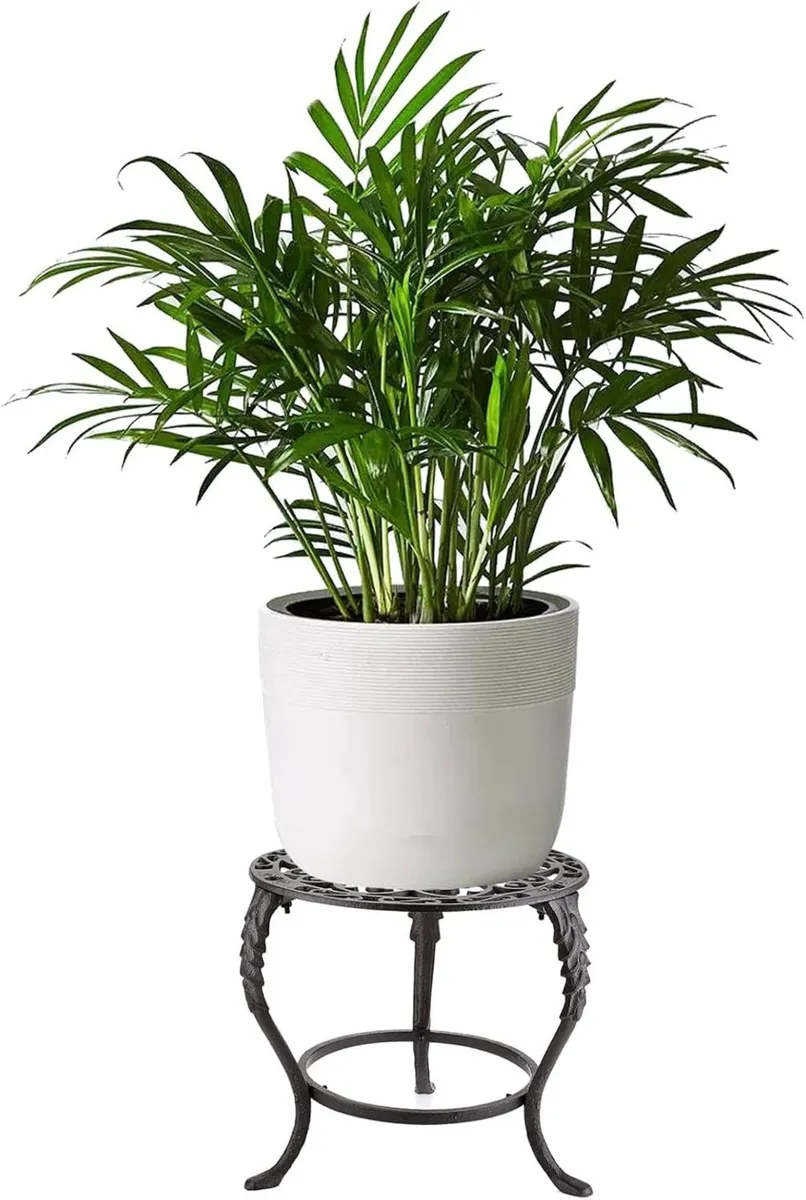 Heavy Duty Cast Iron Plant Stand Rust Proof - Image 2