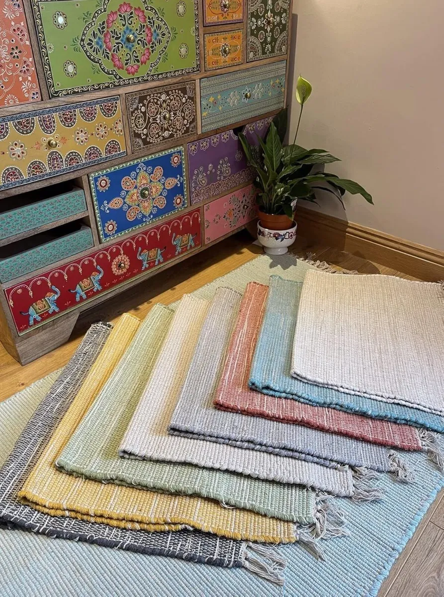 Natural Hush Soft Cotton Rug in Muted Hand - Image 2